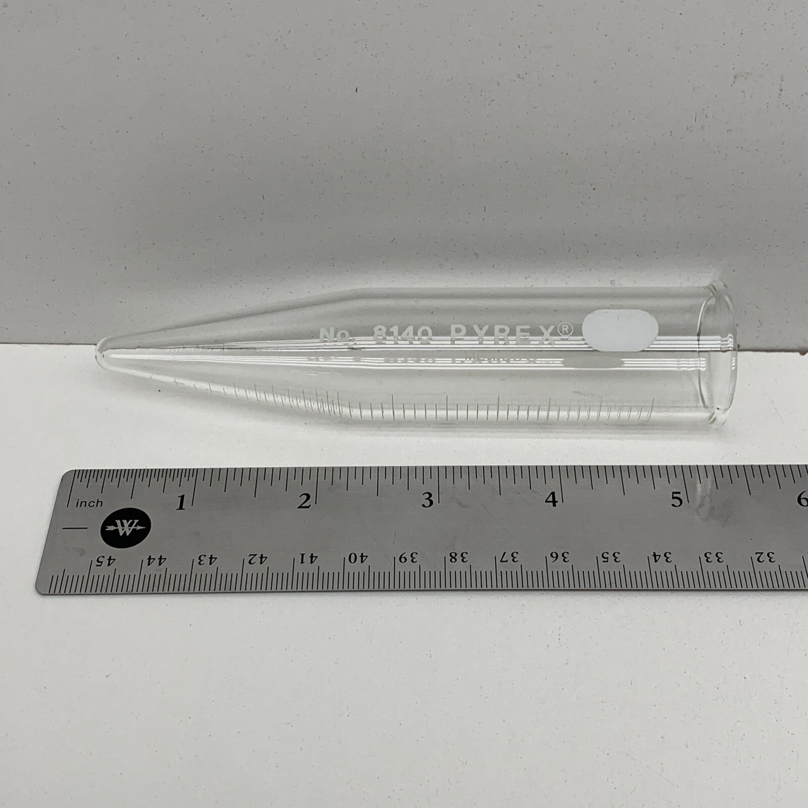 Pyrex 8140 Heavy Duty Reusable Conical Glass 40mL Centrifuge Tube w/Beaded Rim