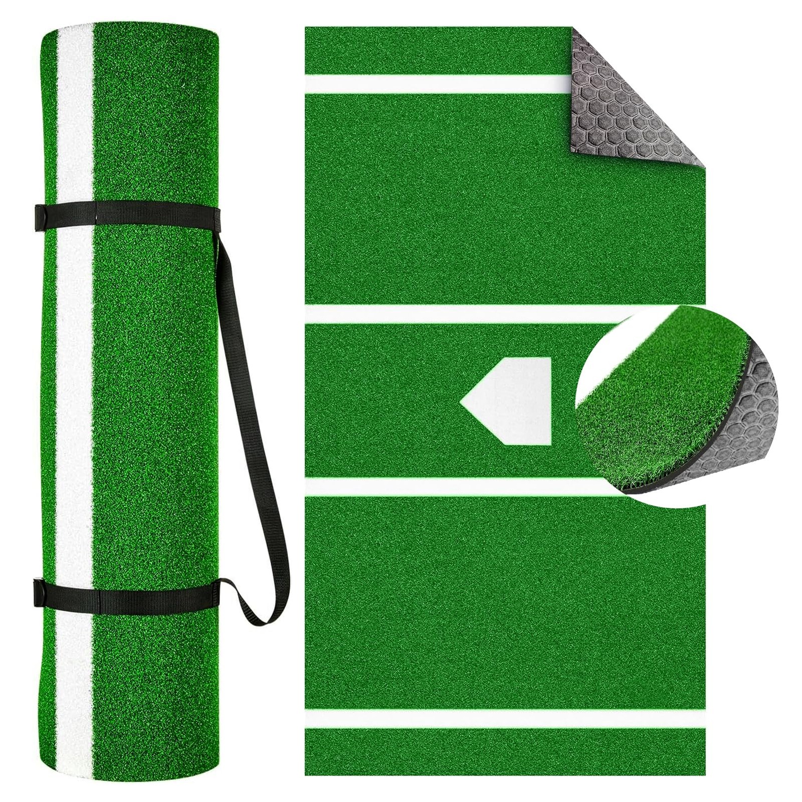 Honeypet Thickened Upgraded Version Baseball Hitting Mat Exercise Mat Softball