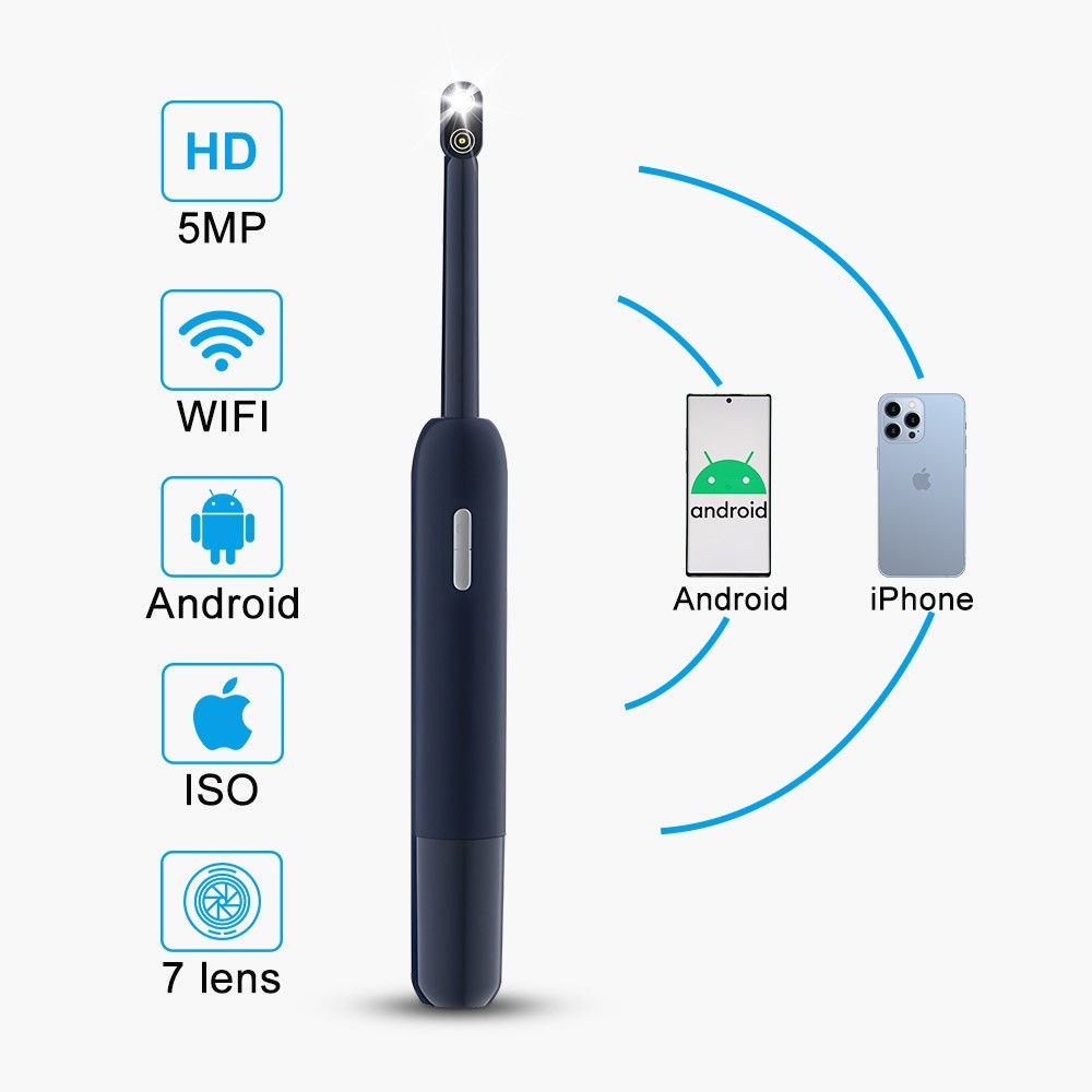 5MP Visual Intraoral Camera WIFI Oral Examination Camera IP67 Waterproof 1920P