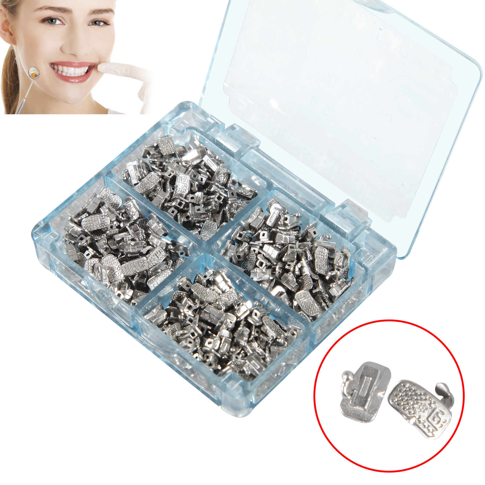 50 Sets Dental Single 1st Molar Buccal Tube Roth 022 NonConvertible Monolock xhb