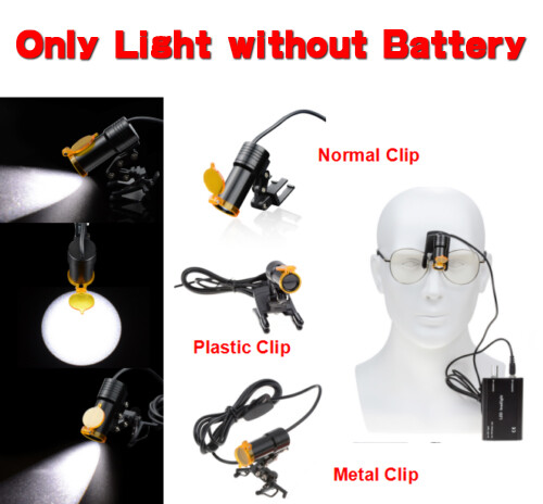 5W Dental Metal/Plastic/Normal Clip with Filter for Loupe Without Battery DY-007