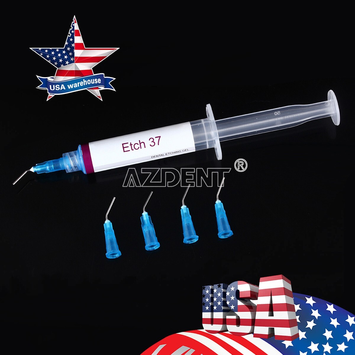 10Pcs Dental 37% Gel de Grabador de Ácido Fosfóric Compuesto F Esmalte y dentina
