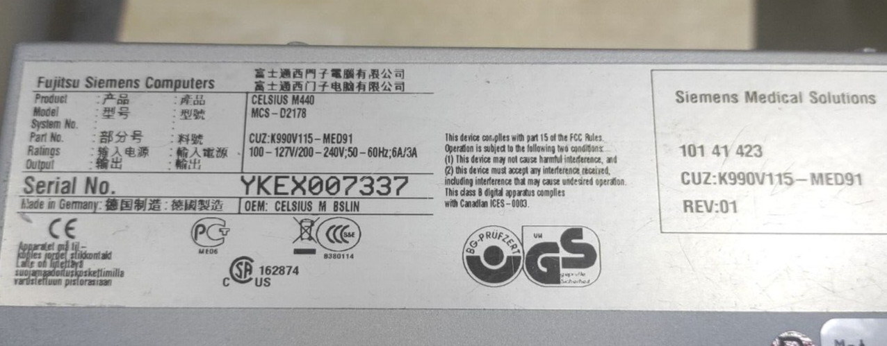 Siemens Axiom Aristos Radis PC M440 – 10143259