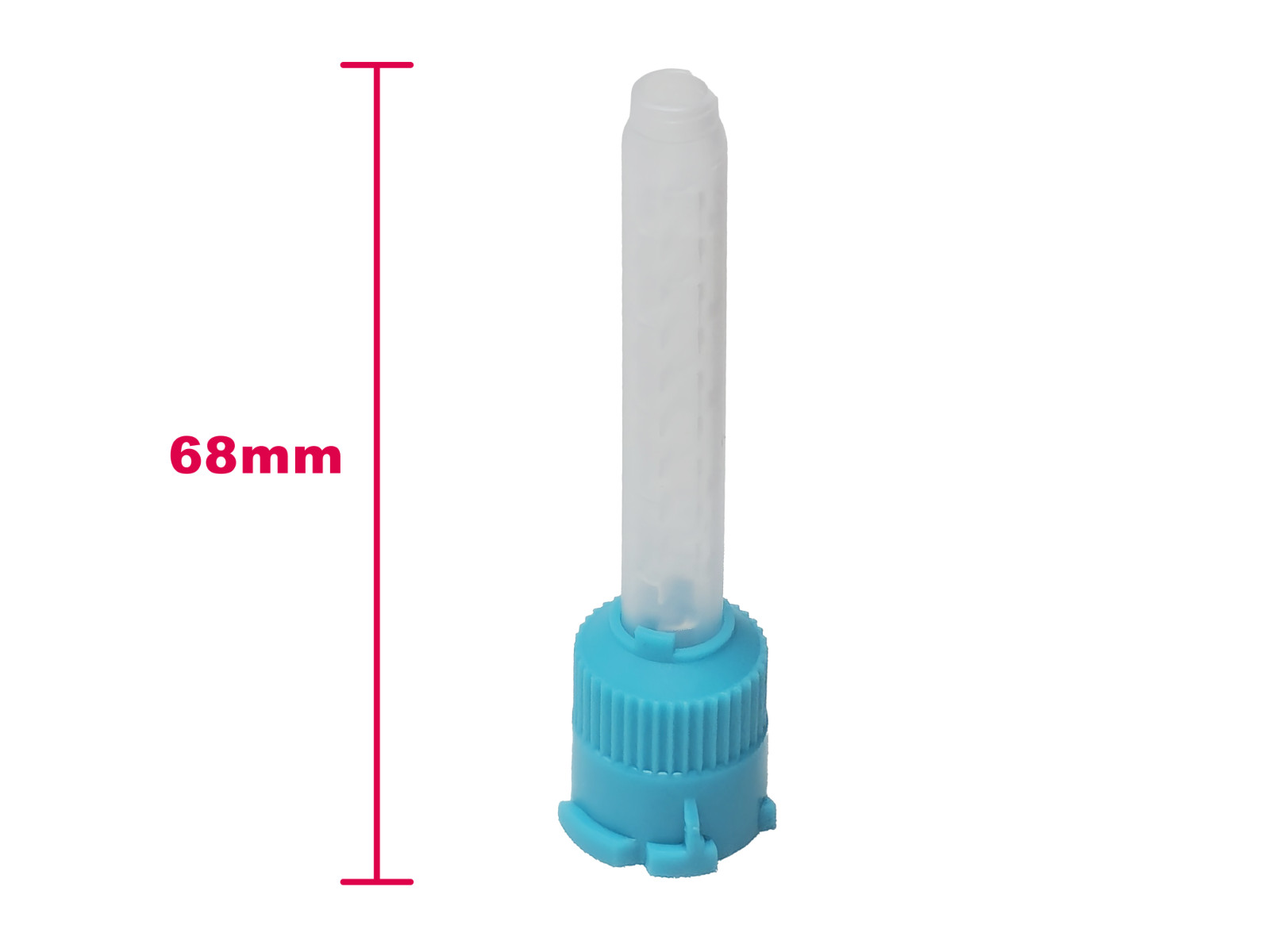 Defend Type VP-8104T 50x 6.5mm Teal Mydent T-Style Mixing Tips