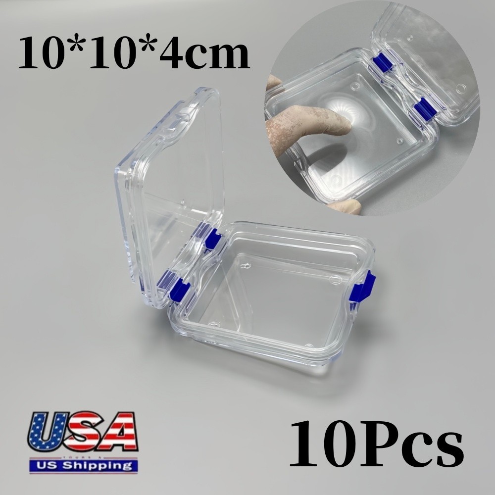 Plastic Transparent Dental Box Denture Storage Box with Film Membrane for Crown