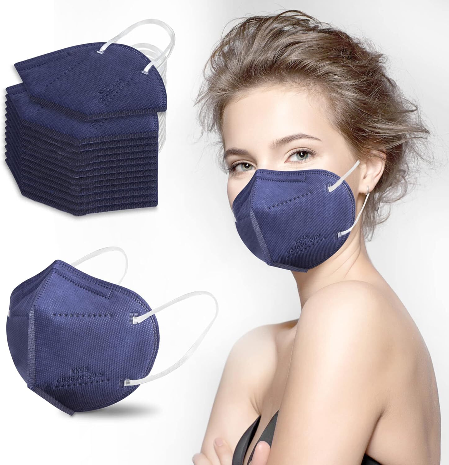 10/50/100 Pcs BLUE KN95 Protective Face Mask BFE ≤ 95% Disposable KN95 Masks