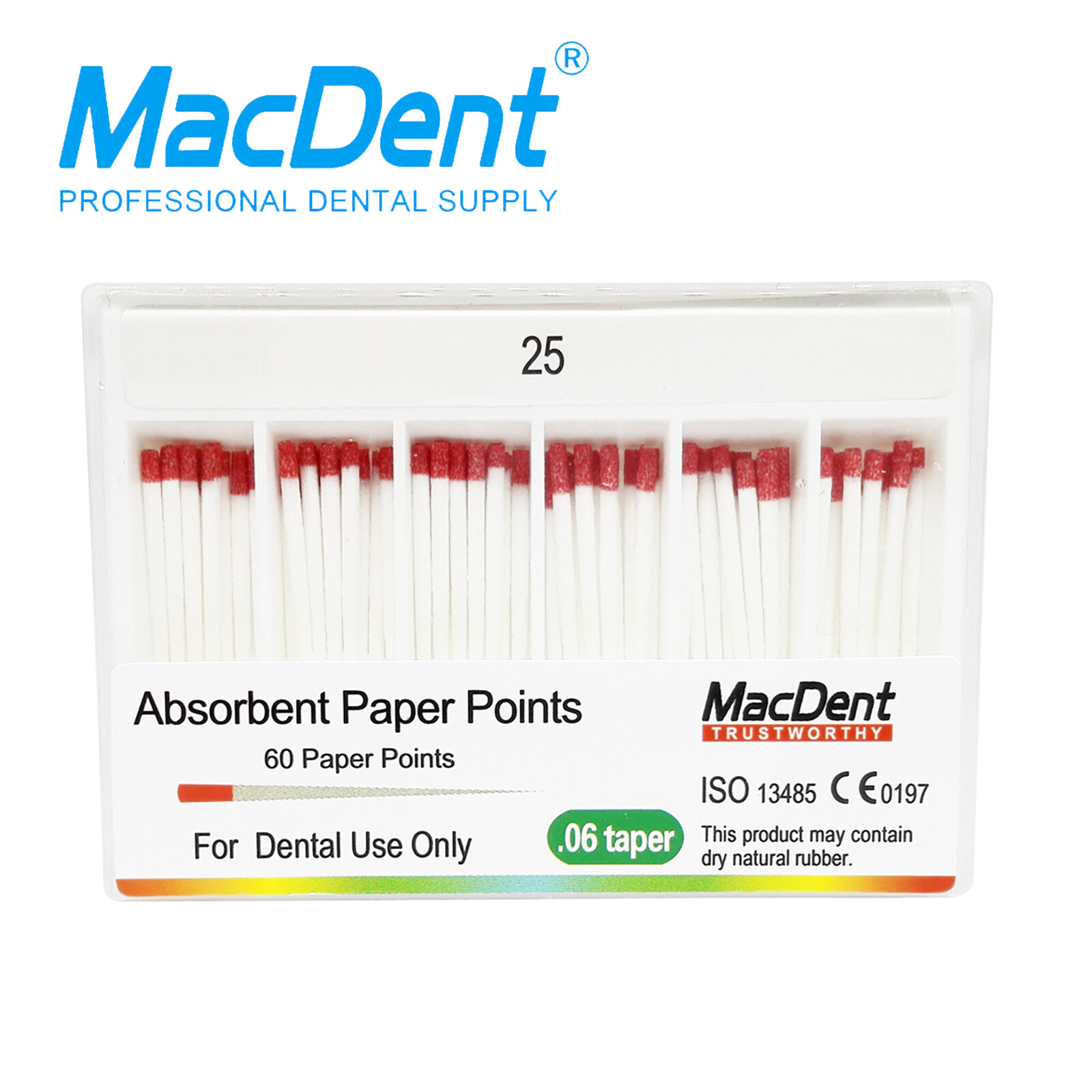Dental Endo Gutta Percha Points/Absorbent Paper Points Taper 0.02/0.04/0.06