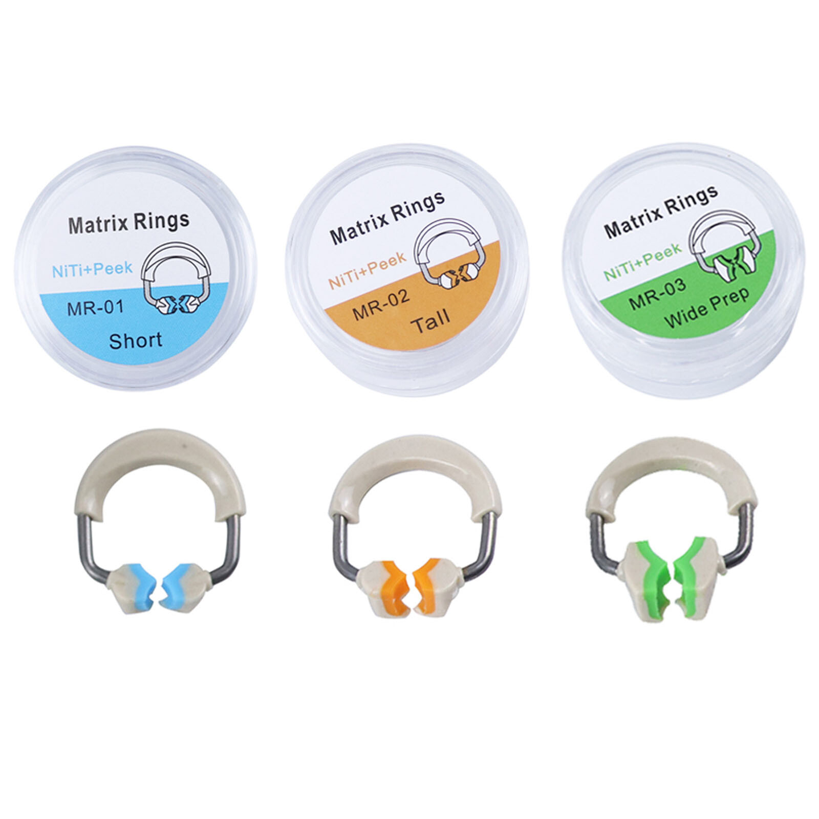 Dental Matrix Bands Ring Sectional Matrice Clamp 3D Separator Fit for Garrison
