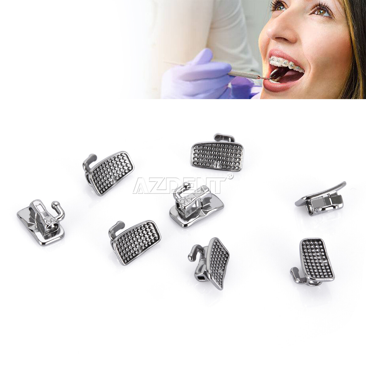 AZDENT Dental Orthodontic Buccal Tubes 1st 2nd Molar Tube Roth MBT 022 Bondable