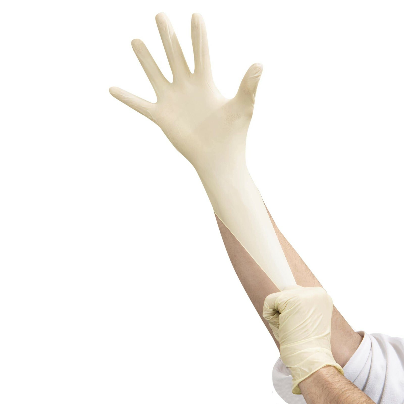 Disposable Latex Exam Gloves 100 MEDIUM Multipurpose Powder Free Food Handling
