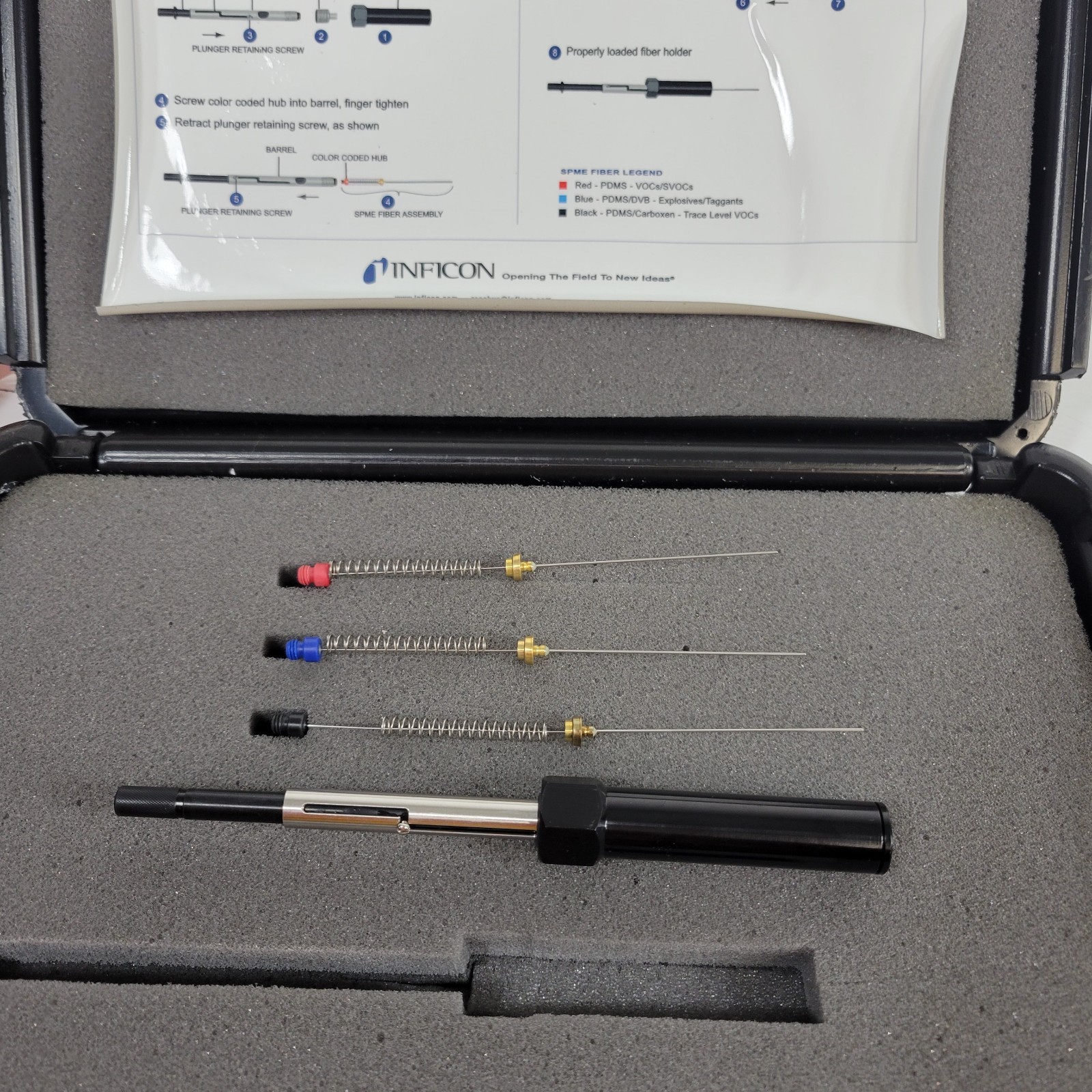 Inficon 934-707-G2 SPME Sampling Kit Fiber Holder Solid Phase Microextraction