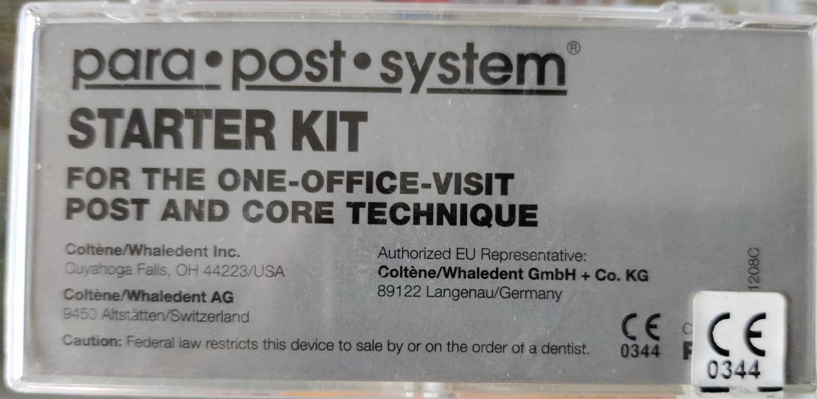 Dental Coltene Para Post One-Office-Visit Technique Starter Kit II (Free Ship)