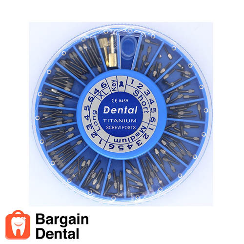 120 pcs Dental Conical Screw Post Authentic 24K Titanium Plated –