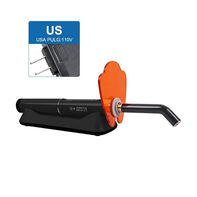 Wireless Dental Light Curing Machine 1s/2mm Resin Curing Light 800-2400mW/cm²