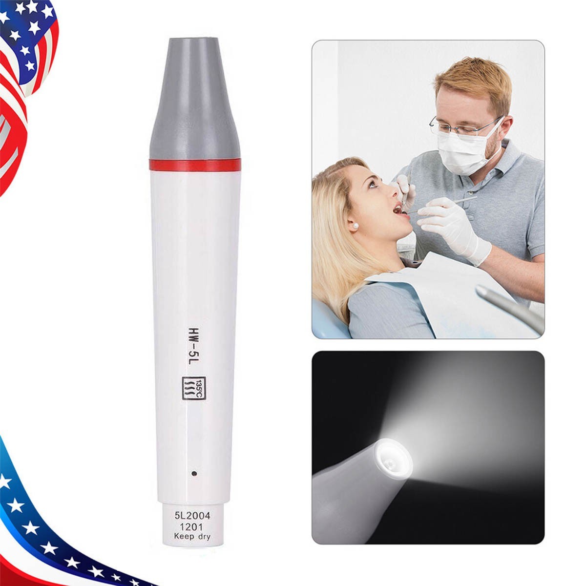 HW-5L Dental LED Ultrasonic Piezo Scaler Handpiece for WOODPECKER/Refine/VRN