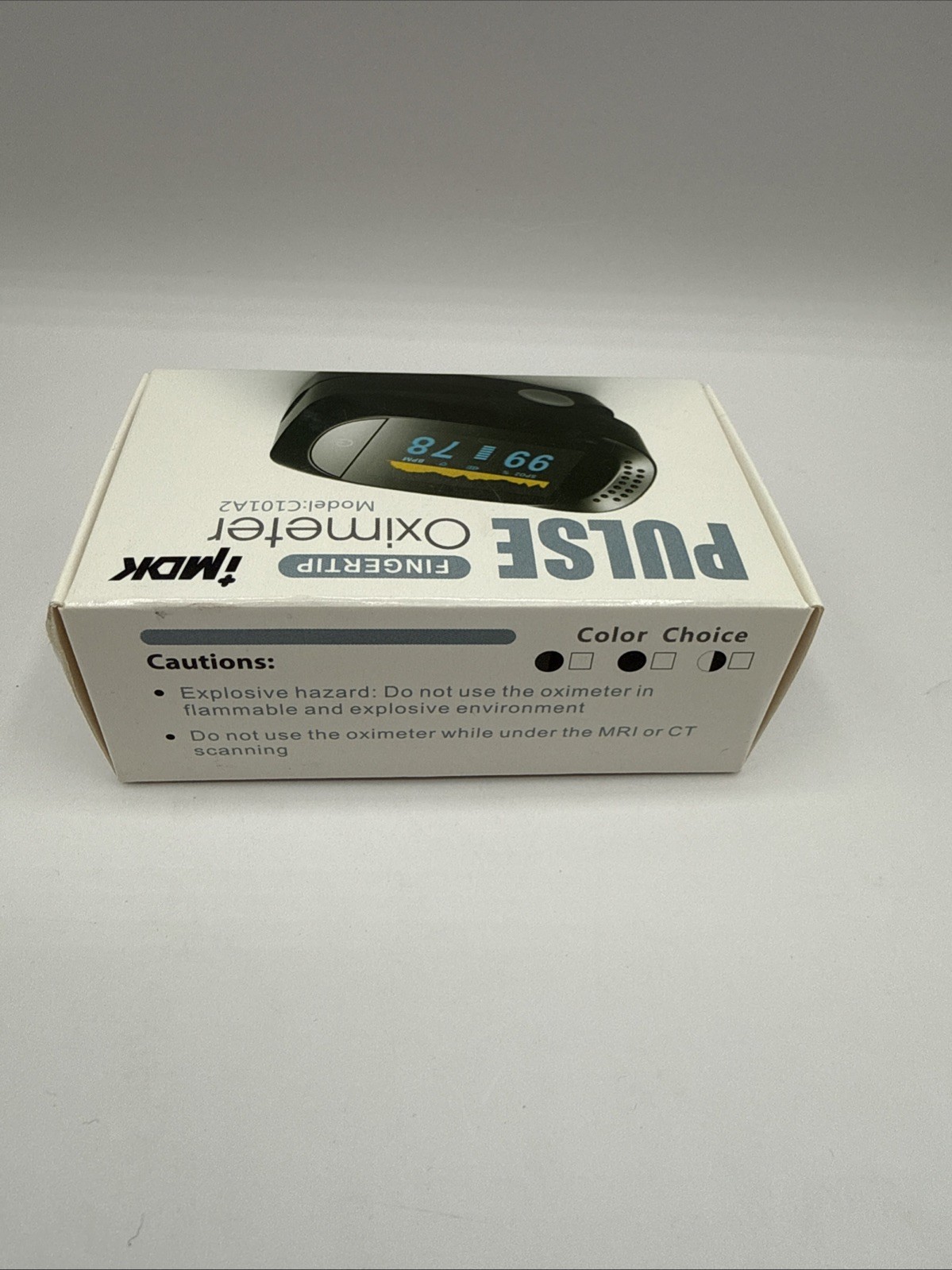 IMDK C101A2 Fingertip Pulse Oximeter OLED Display Black Cardiology