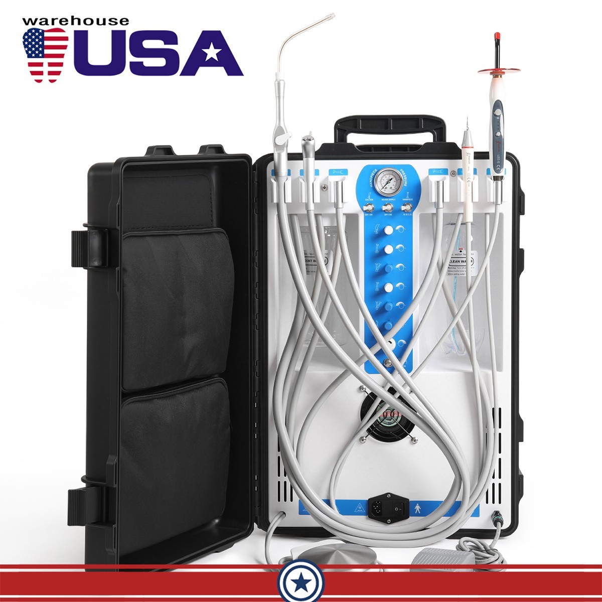 Dental Unit Chair Computer Controlled DC Motor PU /Mobile Dental Delivery Unit