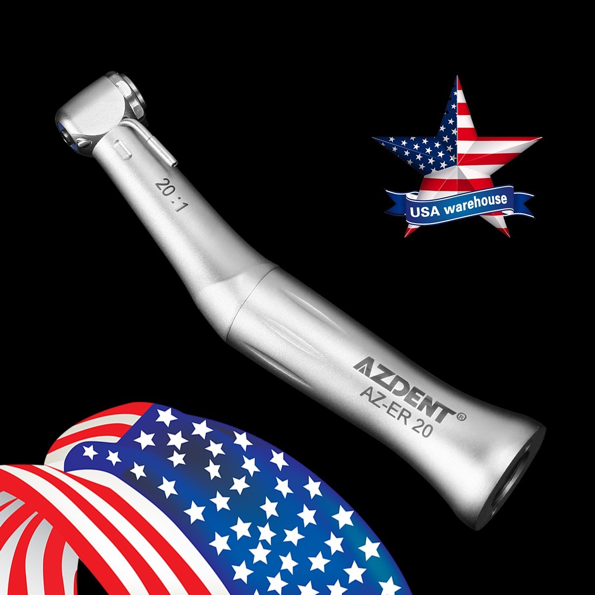 Dental Implant 20:1 Contra Angle Push Button Surgical Handpiece for E-type Motor