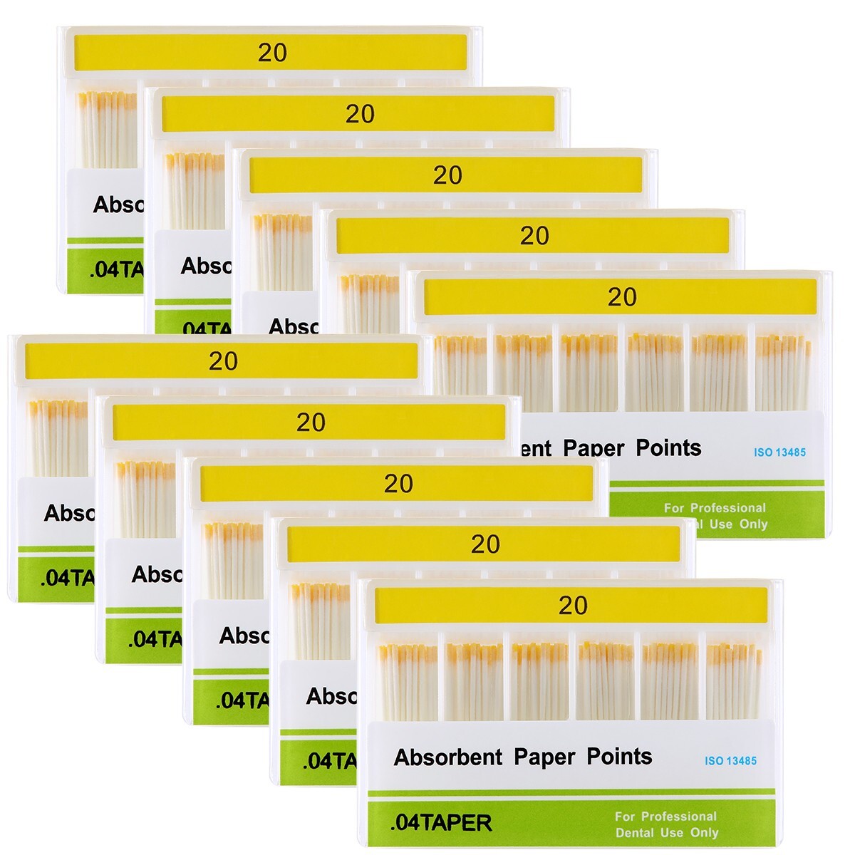 10X AZDENT Dental Root Endodontics Absorbent Paper Points Taper 0.04 20#