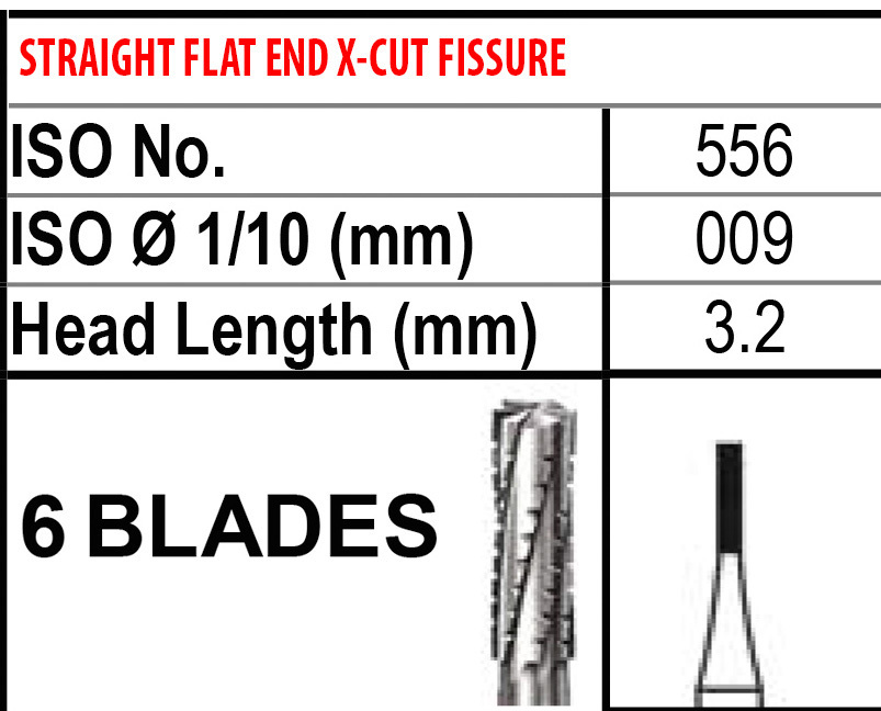 Beavers FG556 Carbide Burs FG 556 Bur #556 Friction Grip Made in Canada 100-10