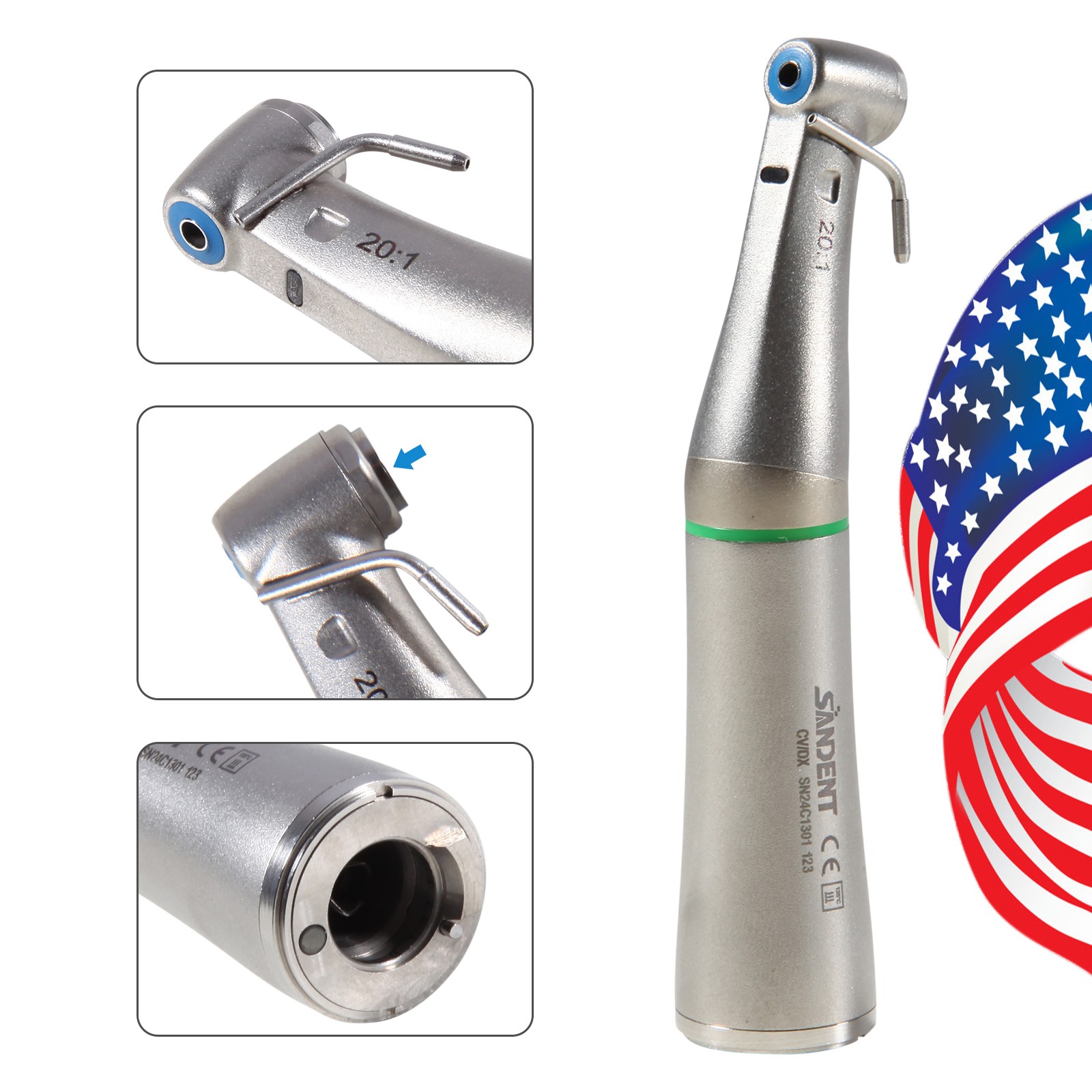 Implanter Plus Dental Implant Physiodispenser Motor w/ 20:1 Handpiece Surgic Pro