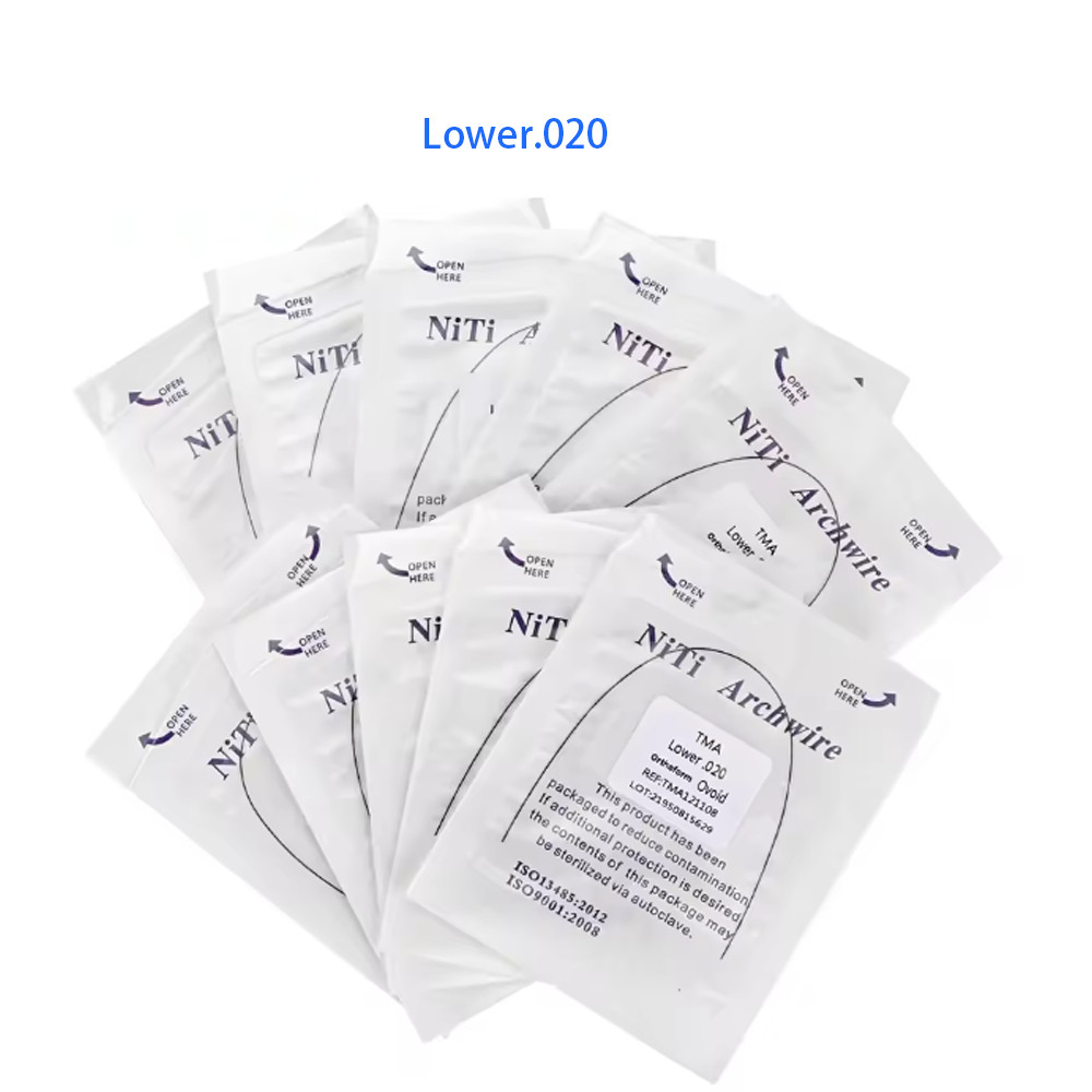 10pc Dental Orthodontic TMA Beta Ti-Mo Alloy Round Arch Wires Ovoid 1pc/pack