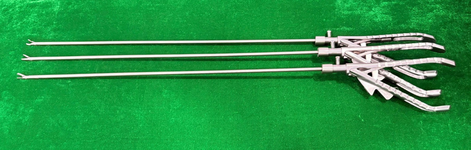 3pc Laparoscopic Bariatric Needle Holder Straight & Curved Jaw 5mmx45cm Reusable