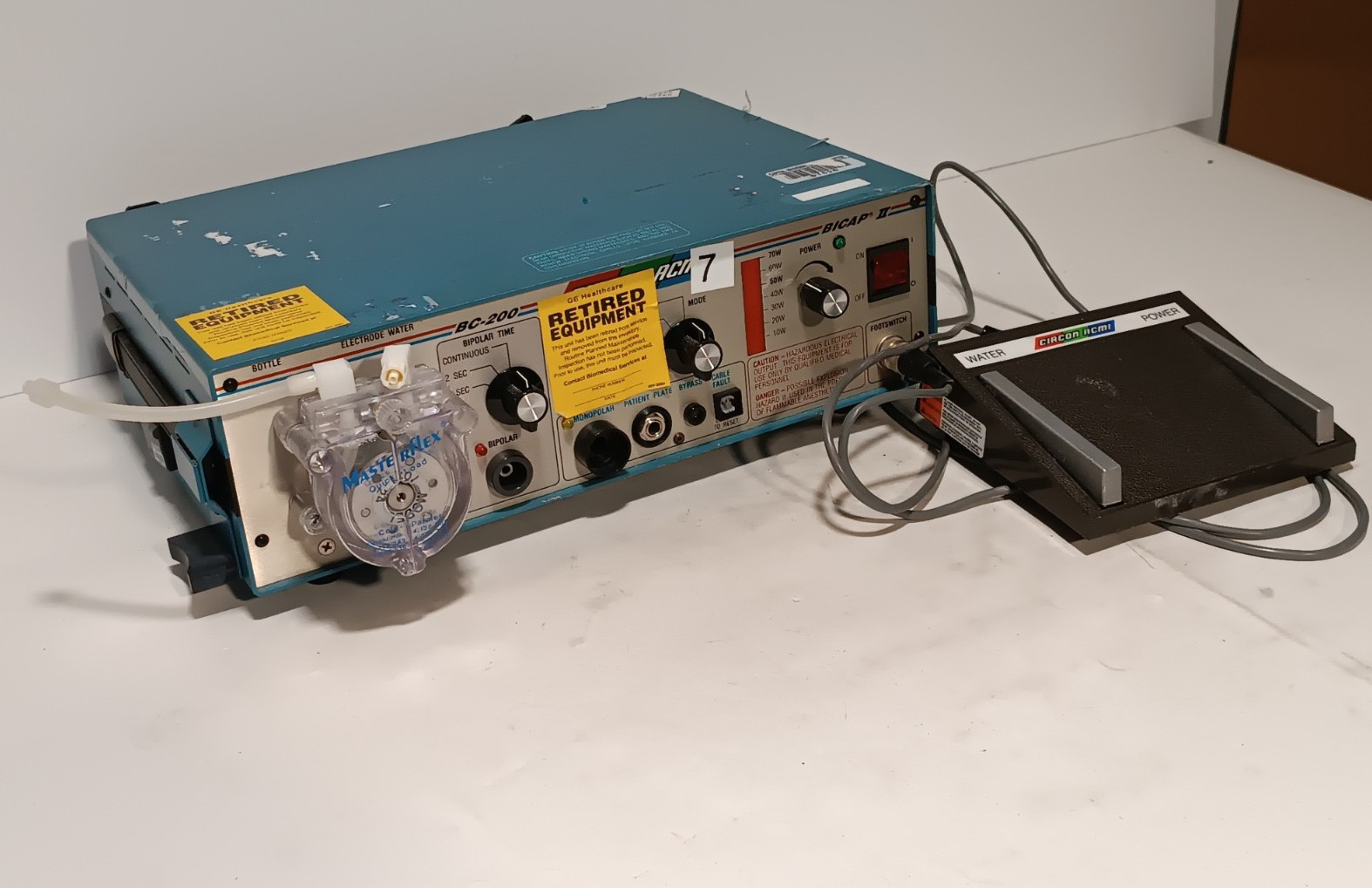 Circon ACMI BC-200 Bicap II Electrosurgical Unit With Foot Pedal, As Shown
