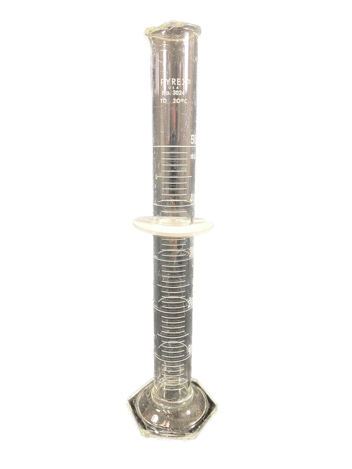 PYREX Glass 50mL Single Metric Scale TD Graduated Cylinder 3024-50 (B)