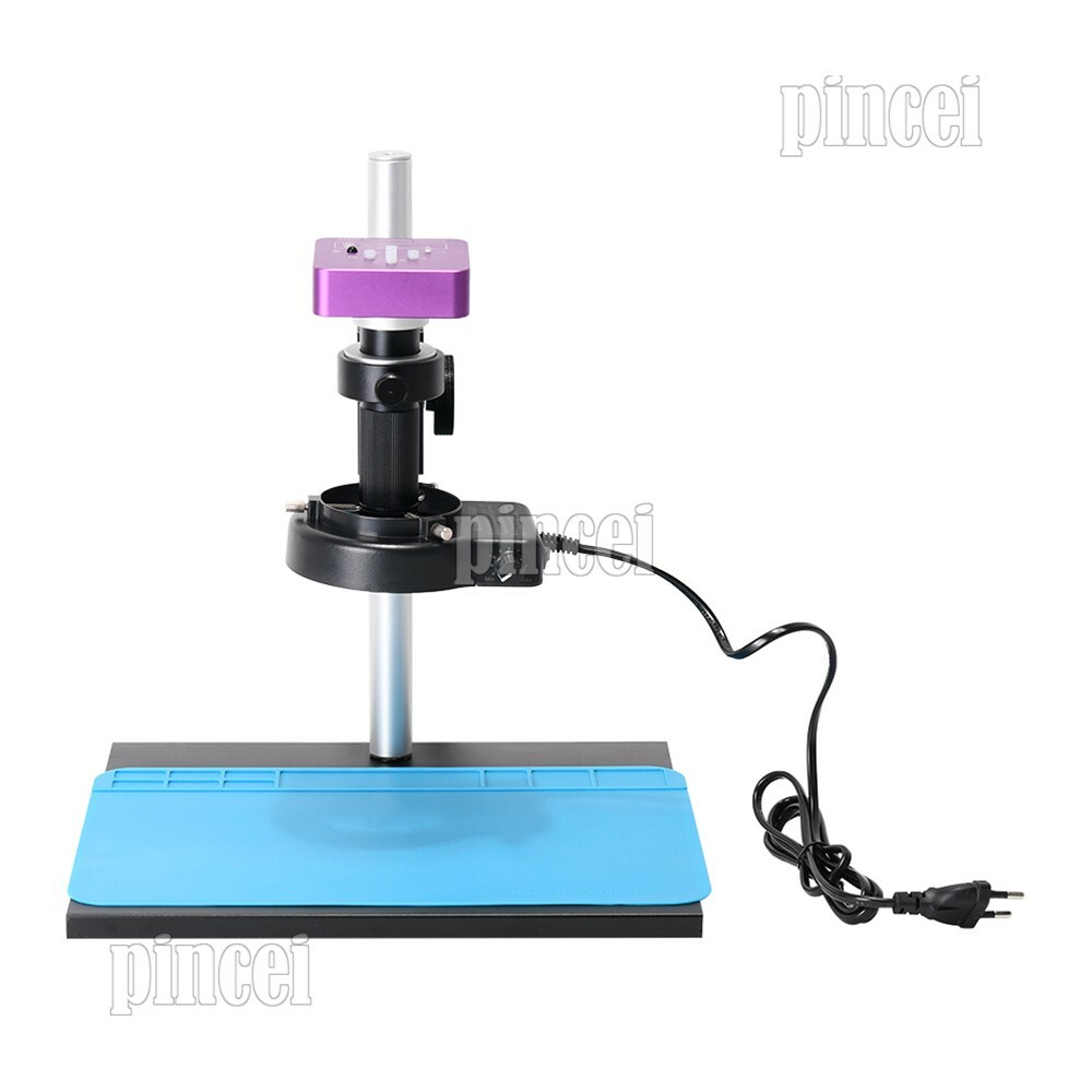 NEW 51MP Digital Microscope Camera w/ 150X C Mount Lens 11.6″ LCD Metal Stand