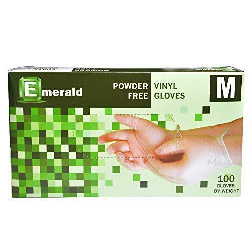 Emerald Shannon Powder Free Vinyl Gloves 100 Gloves Latex Free SELECT SIZE