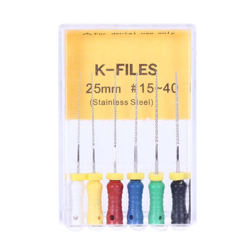 Dental Endo Root Canal Files NITI REAMERS K-Files #15-40 21mm 25mm Hand Use