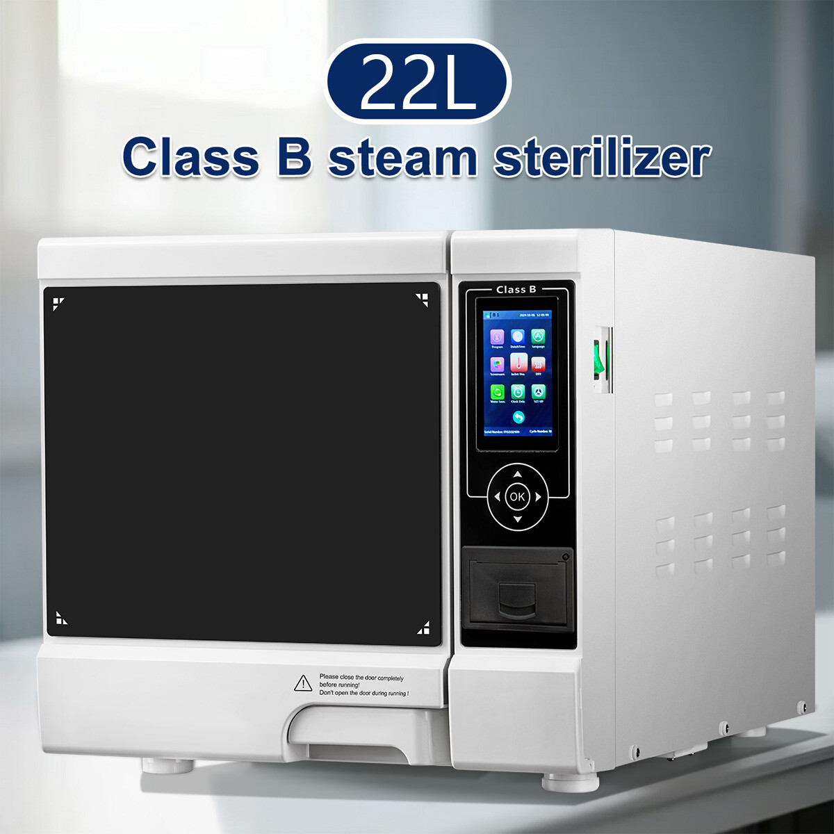 FDA Dental Unit Chair Computer Control /22L Autoclave Steam Sterilizer Class B