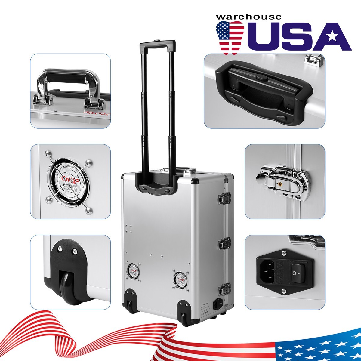Dental Mobile Delivery Unit Air Compressor Suction System / Handpiece Kit 4Hole