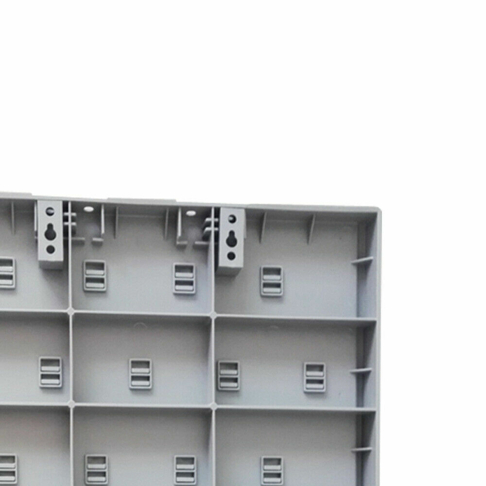 2PCs Lab Supply Wall Desk Drying Rack 27 Pegs Cleaning Equipment Grey PP Durable