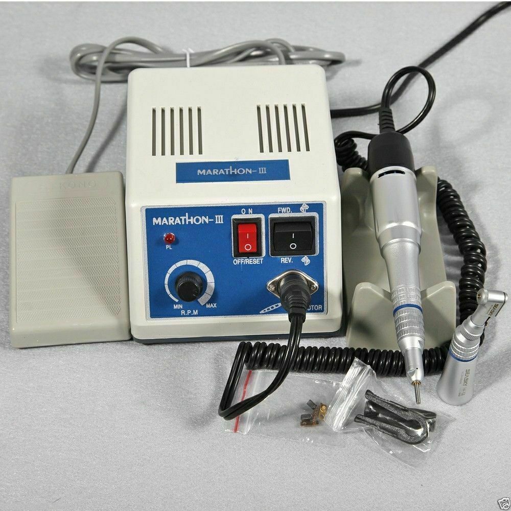 Dental Micro Motor 35K rpm WITH Straight Contra Angle Handpiece UPS