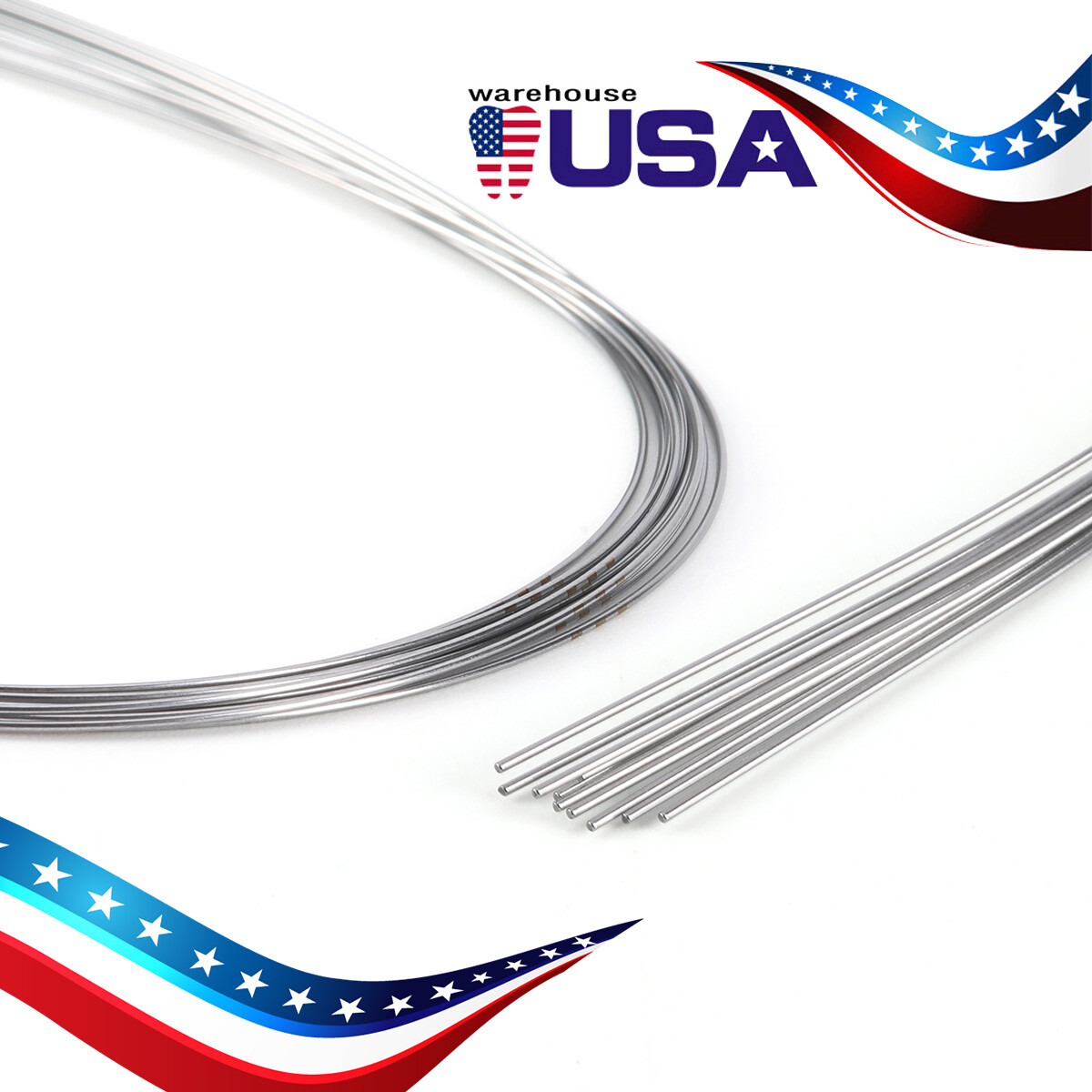 AZDENT Dental Orthodontic Round Arch Wire Super Elastic Niti Ovoid / Nature Form