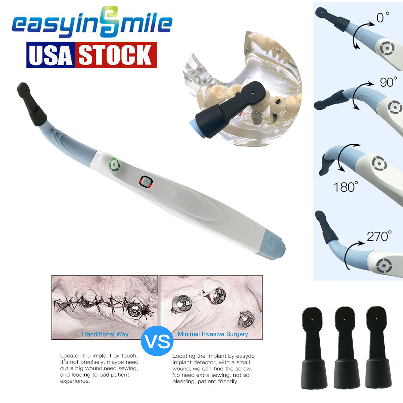 Easyinsmile Dental Implant Detector Locator Smart Sensor Quick Find Micro Screw