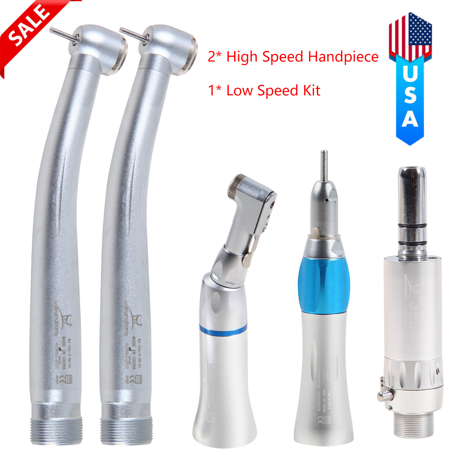 NSK Style Dental High Low Speed Handpiece / Kit 2/4 Holes Air Turbine