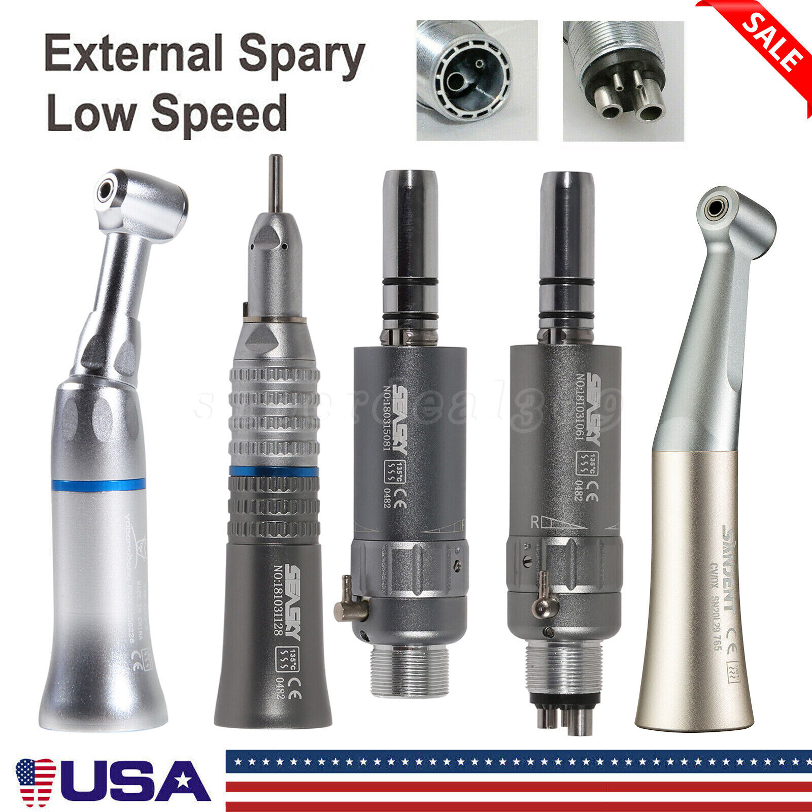 NSK type Dental Slow Low Speed Handpiece Contra Angle Straight 2/4 H Micromotor