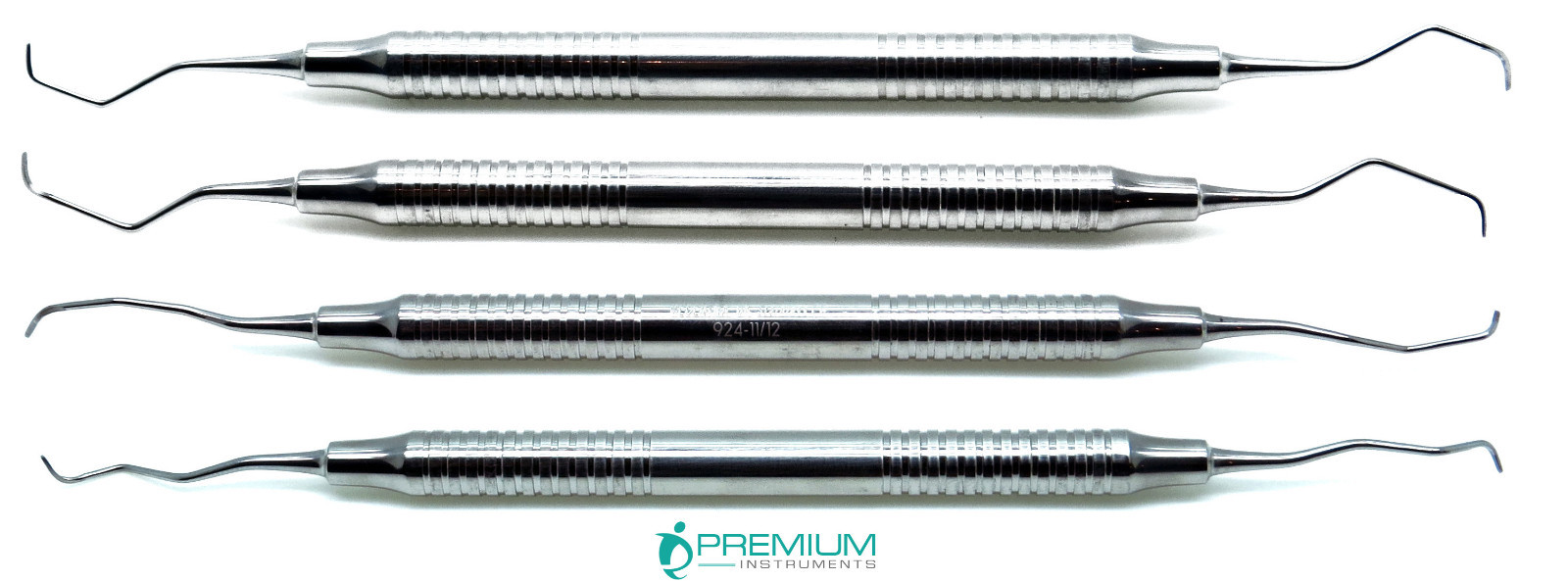 4 Pcs Dental Gracey Curettes 3/4, 5/6, 11/12, 13/14 Periodontal New Instruments