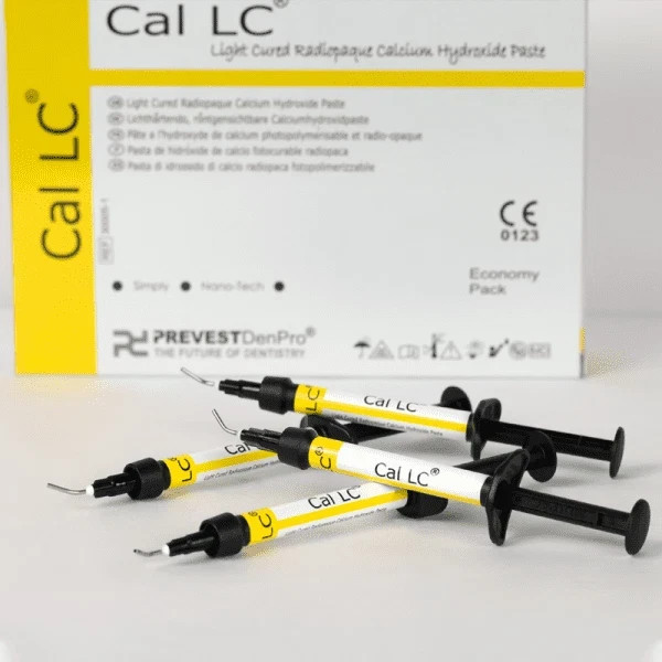 CAL LC Calcium Hydroxide Light Cure Dental Paste Base Liner 4 x 2gm