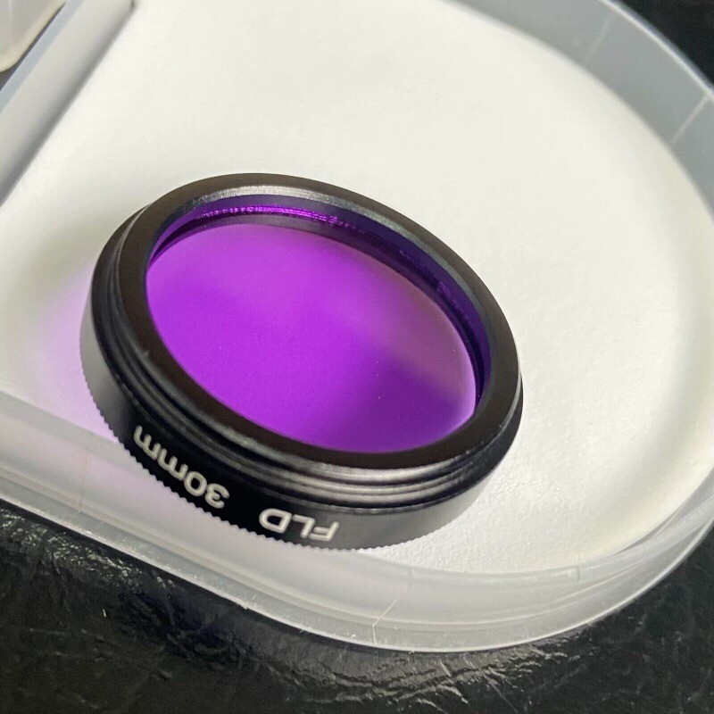 Iris 1.2-22mm M30 to M30 Adjustable Iris Aperture w 30mm Purple Filter for PVS14