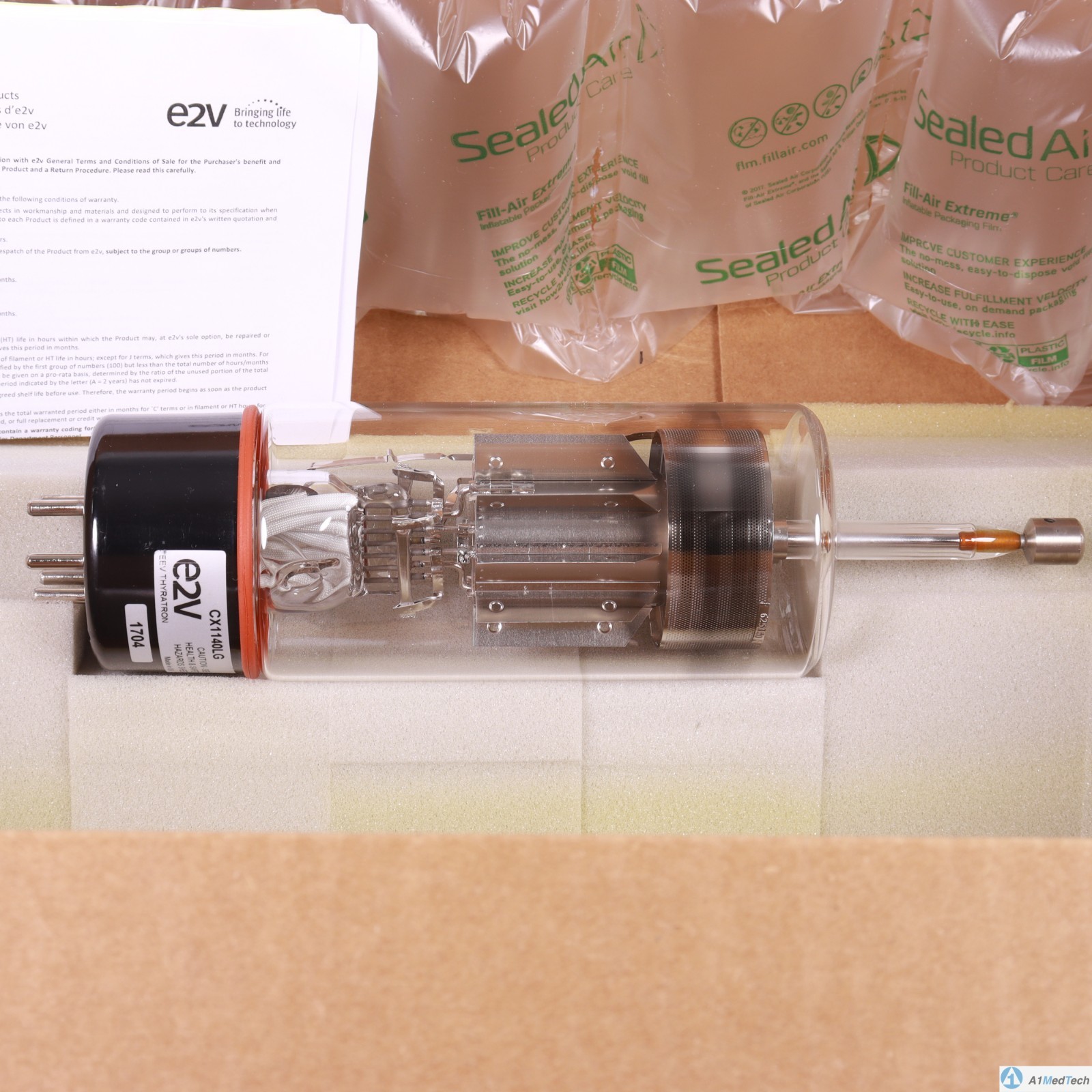 Varian 6190901970 Main Thyratron Tube e2V CX1140LG “60 Days Warranty”