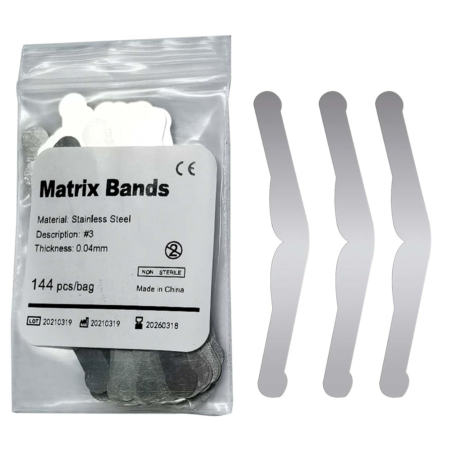 144x Matrix Band Tofflemire Type #1 .0001 .0002 #2 .0015 #3 #13 MOD Wide/Narrow