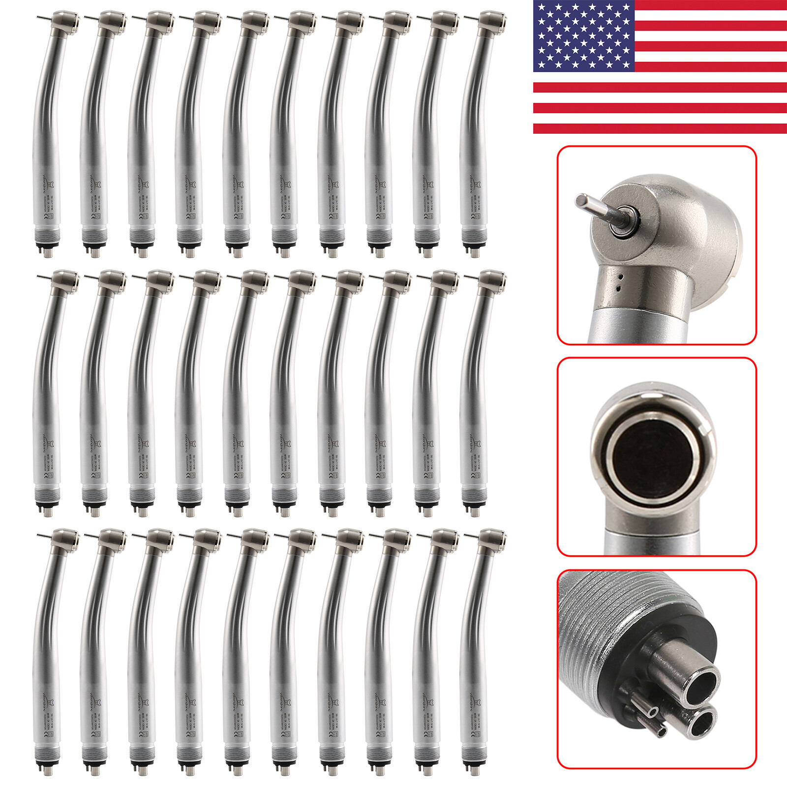 1-100 NSK Style PANA Dental High Speed Handpiece Torque 4 Hole Midwest F2