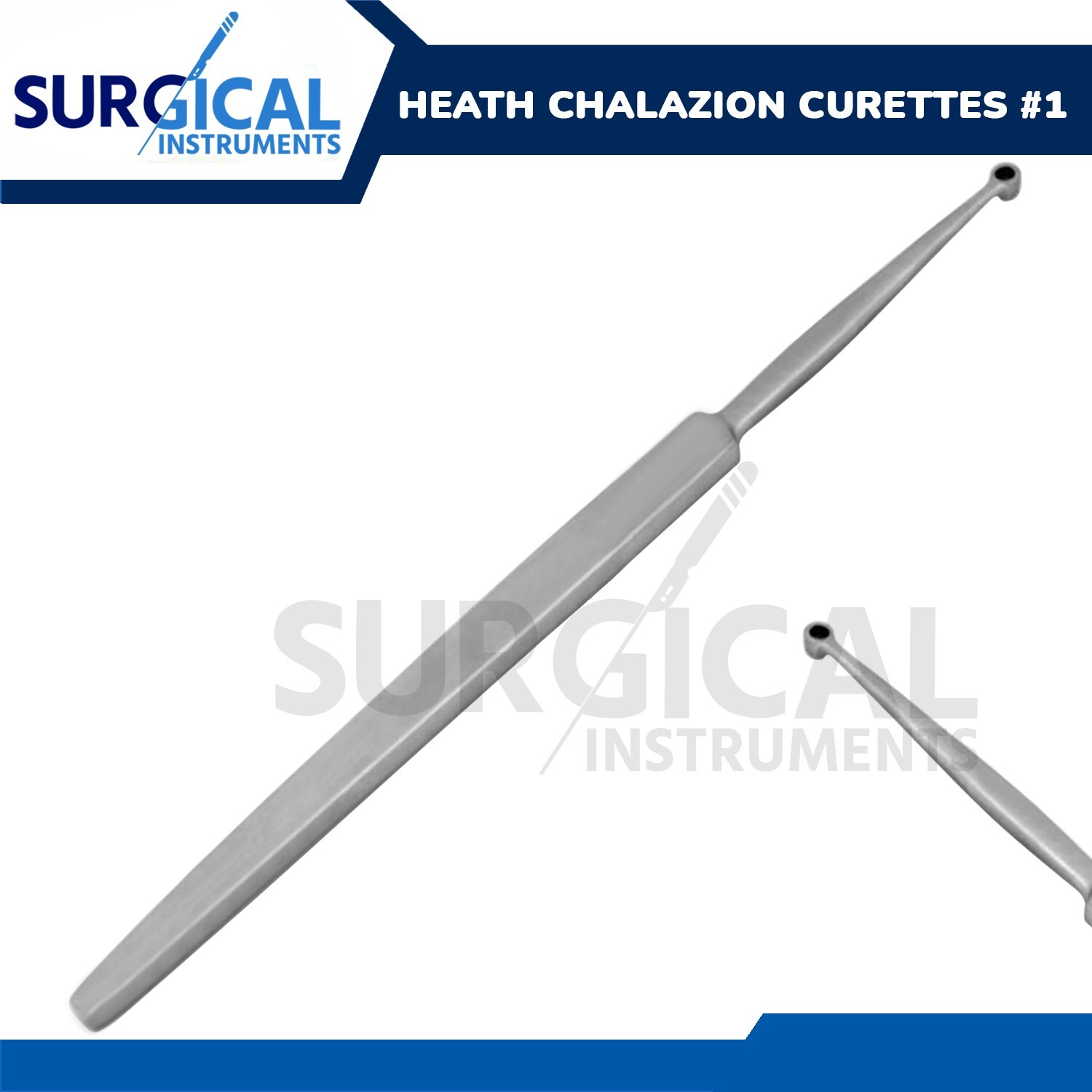 Heath Chalazion Curettes Surgical Dermal Ophthalmic Instruments #1 German Grade