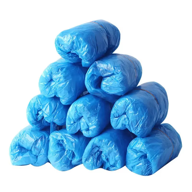 100-1000Pcs Disposable Waterproof Shoe Cover Plastic Non-Slip Foot Cover Indoor