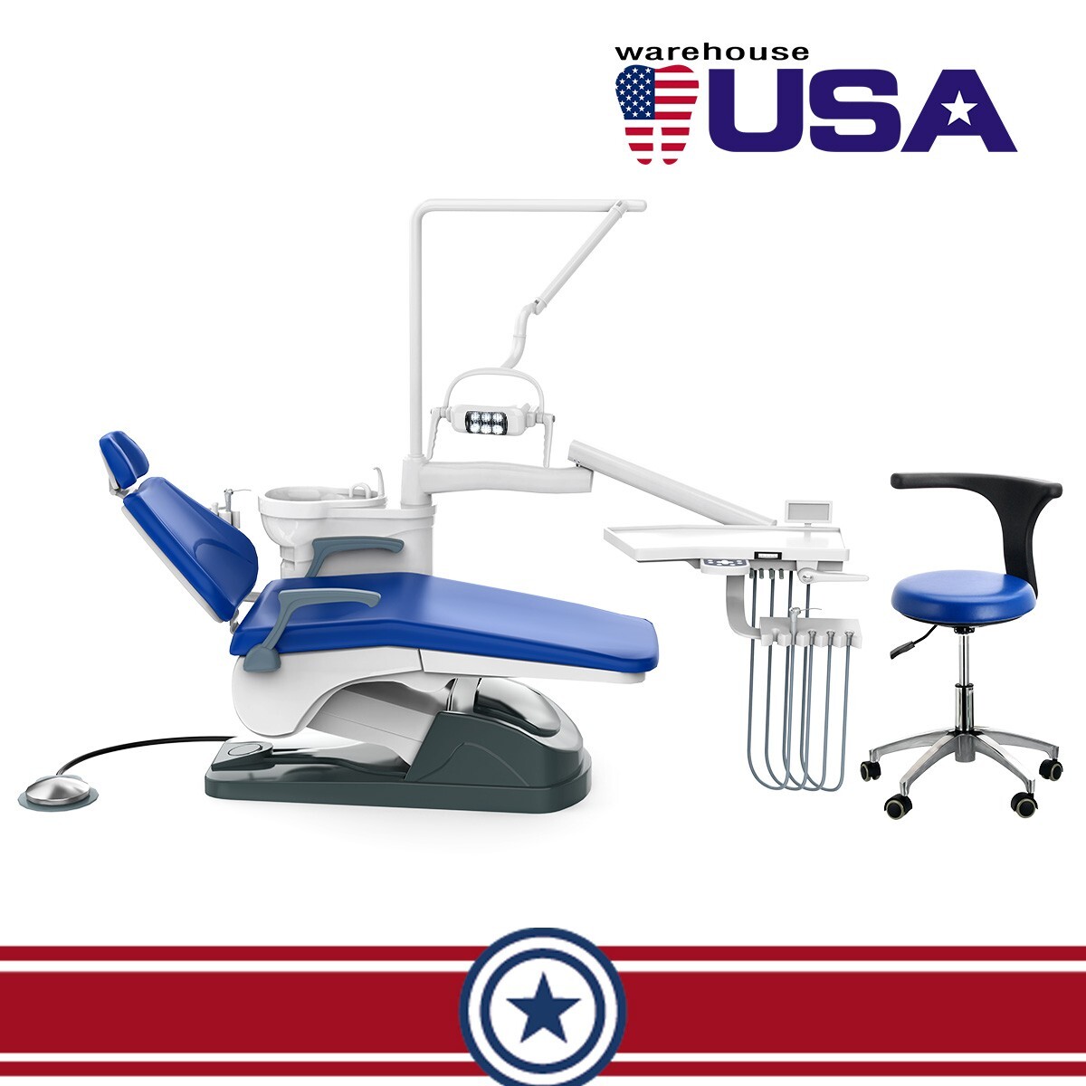 Dental Unit Chair Computer Control DC Motor/Portable Delivery Unit /Handpiece 4H