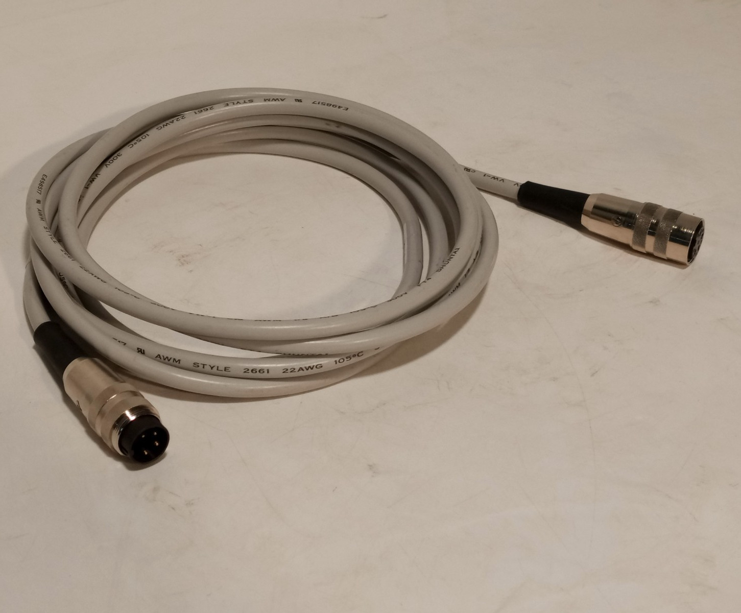 Unbranded 4-Pin Male to Female AWM 2661 Signal Cable 22AWG, 105°C, 300V, E498517